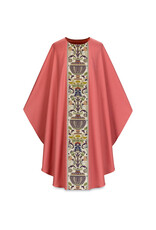Slabbinck Chasuble -Dupion Fabric with Regina Orphrey
