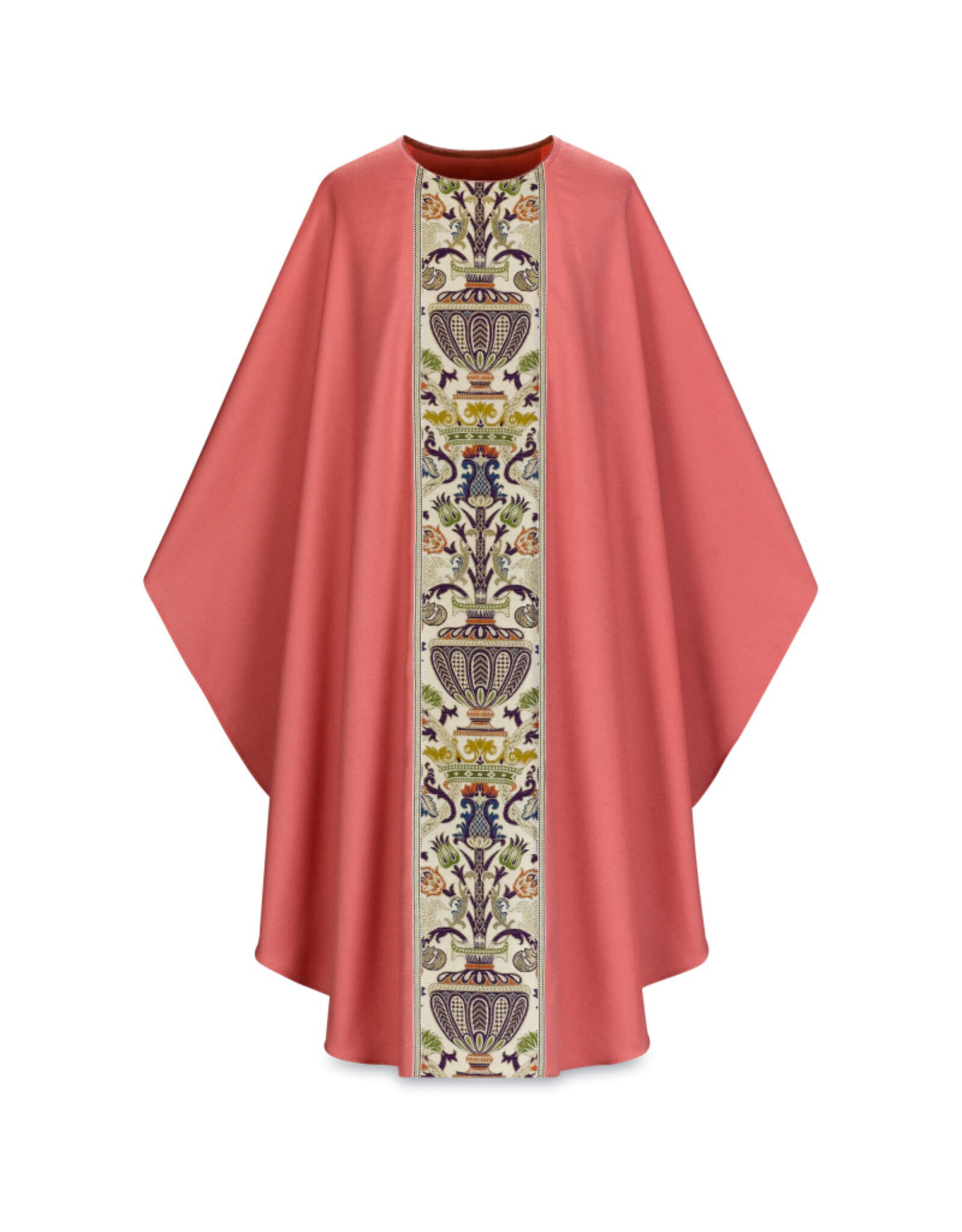 Slabbinck Chasuble -Dupion Fabric with Regina Orphrey