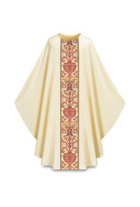 Slabbinck Chasuble -Dupion Fabric with Regina Orphrey