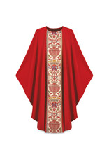 Slabbinck Chasuble -Dupion Fabric with Regina Orphrey