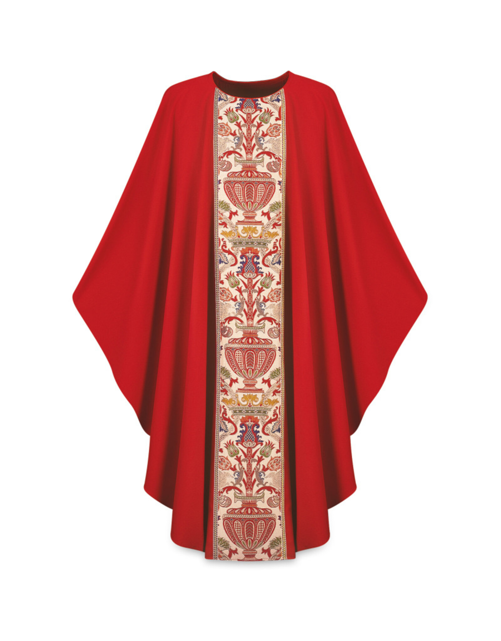 Slabbinck Chasuble -Dupion Fabric with Regina Orphrey