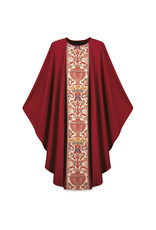 Slabbinck Chasuble -Dupion Fabric with Regina Orphrey