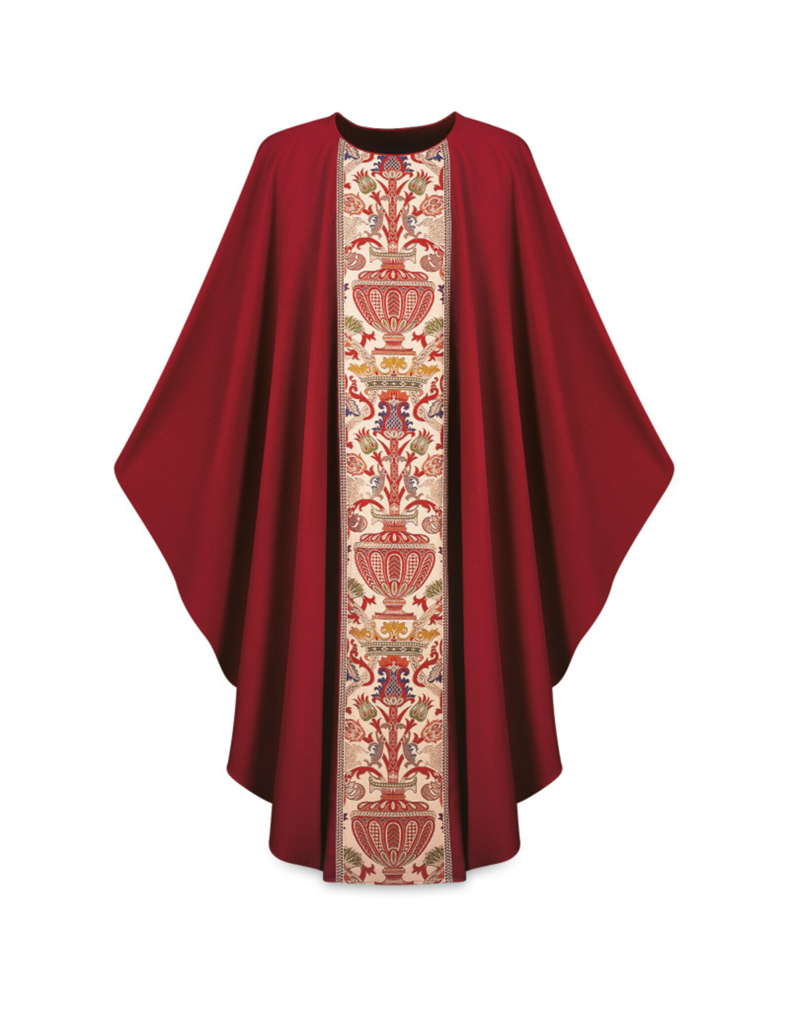 Slabbinck Chasuble -Dupion Fabric with Regina Orphrey