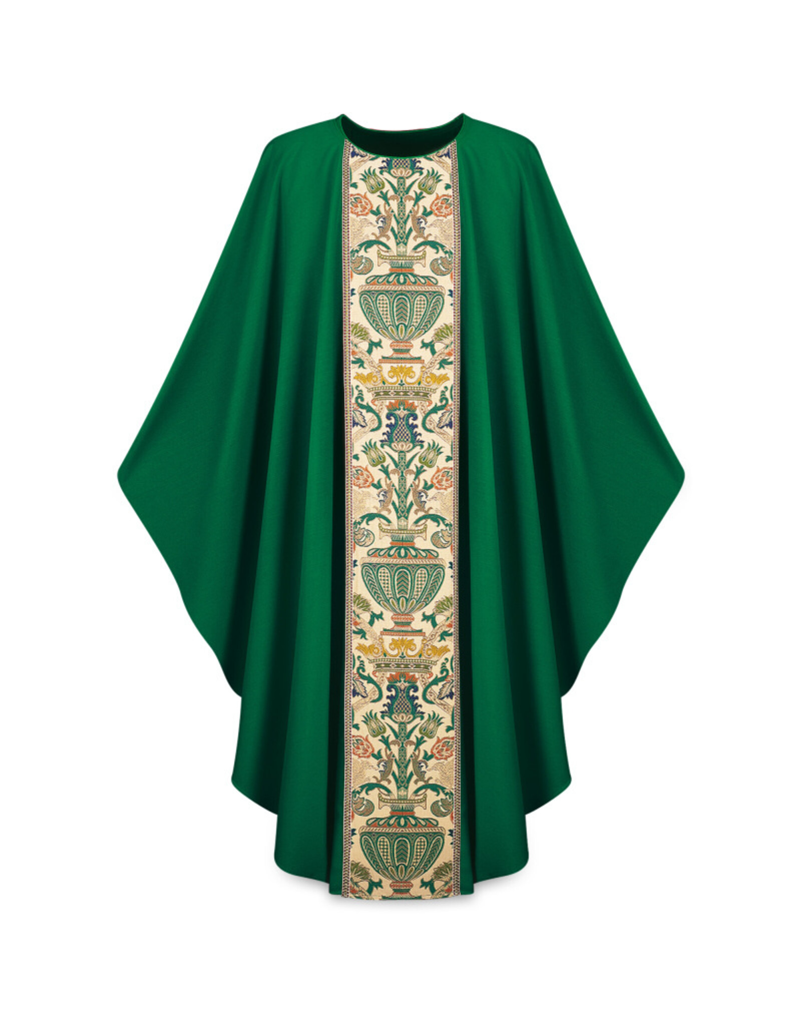 Slabbinck Chasuble -Dupion Fabric with Regina Orphrey