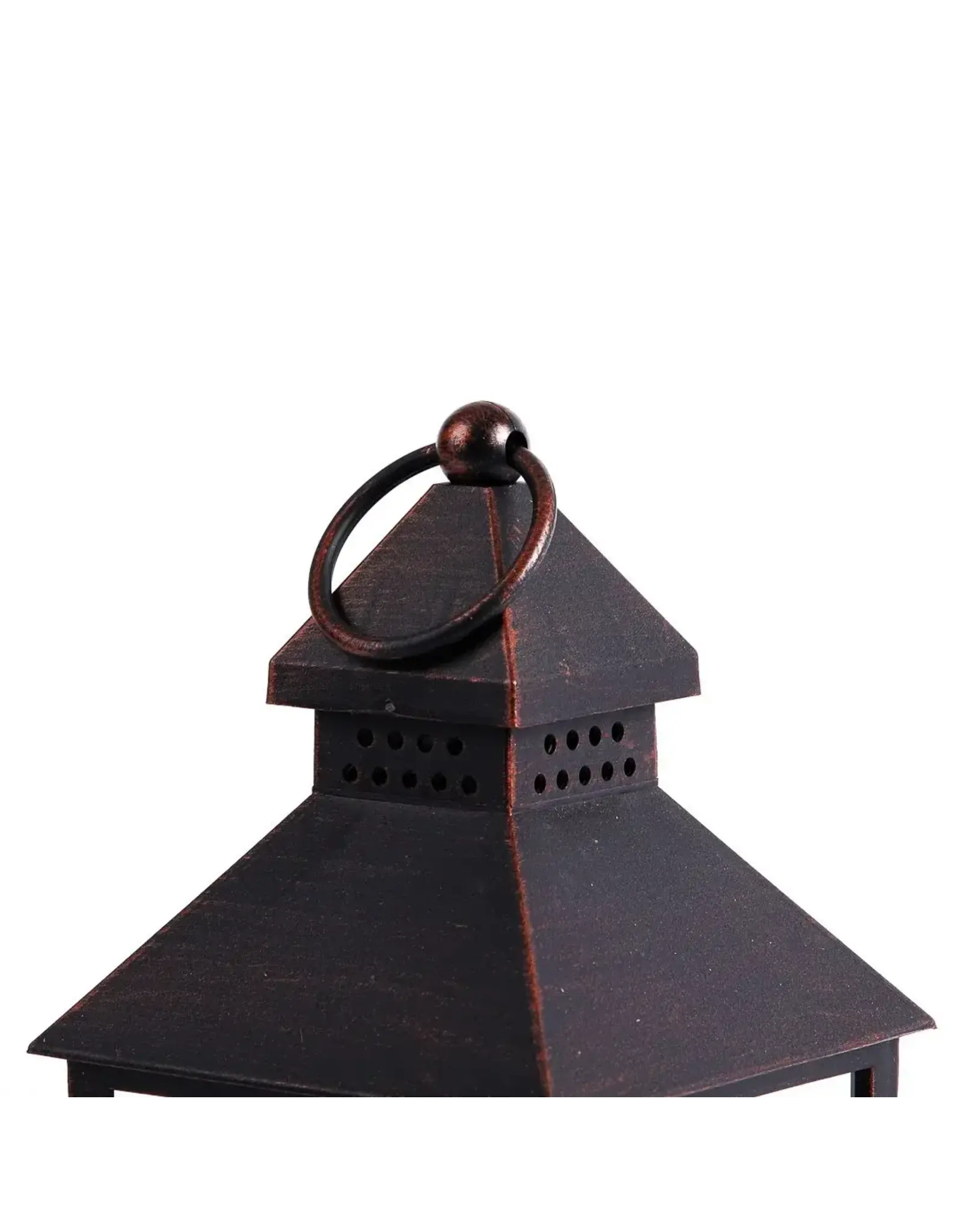 Swanson LED Candle Lantern, Brown – “Be Still”