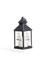 Swanson LED Candle Lantern, Black – “With You Always”