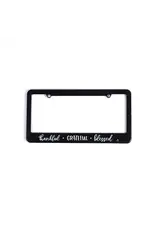 Swanson License Plate Frame Cover - Thankful Grateful Blessed