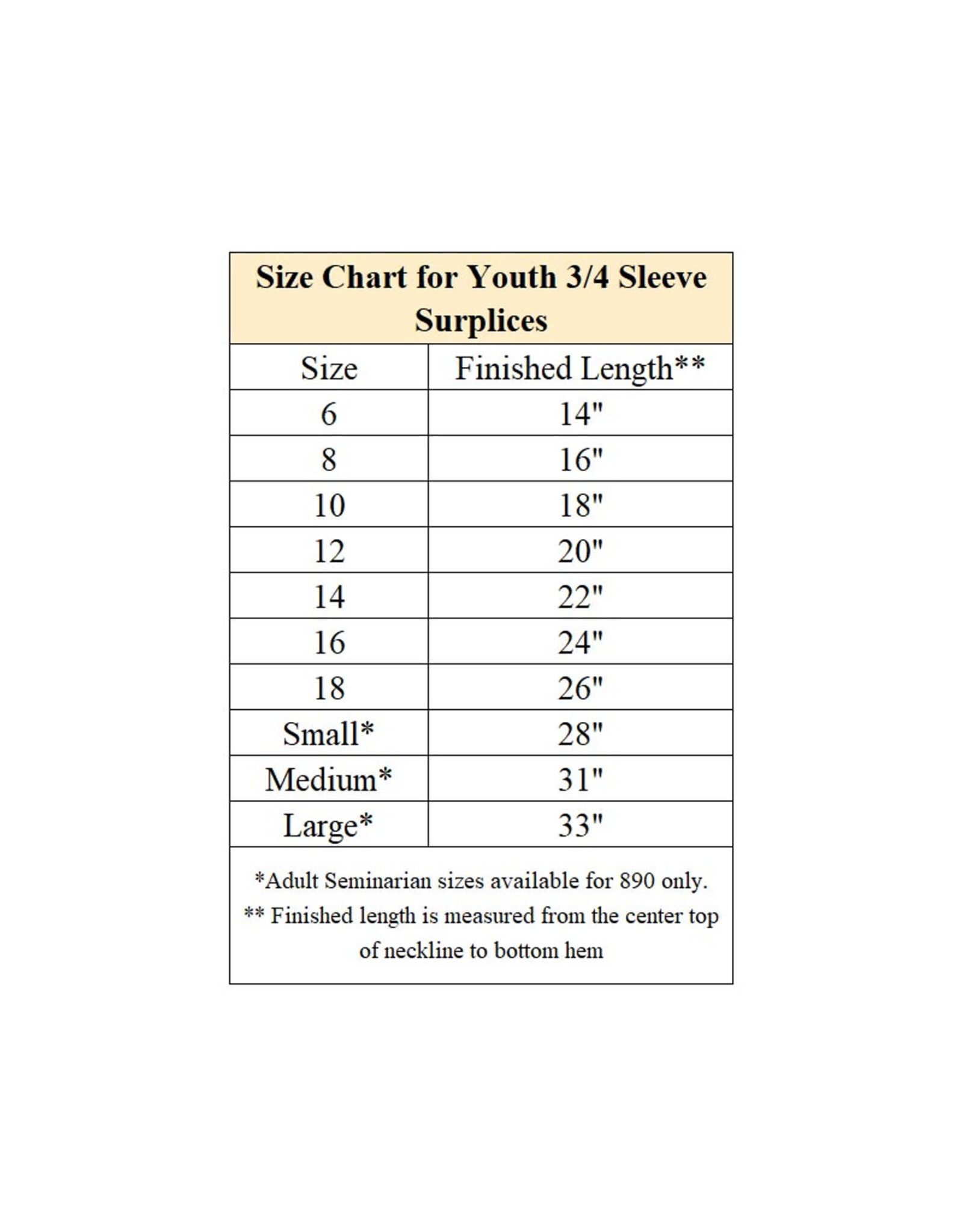 Toomey Surplice, Square Neck #890