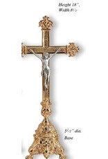 Regal Standing Crucifix 18" - Combination Finish