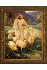 Nelson Art Good Shepherd Gold Framed Art Picture 11x14