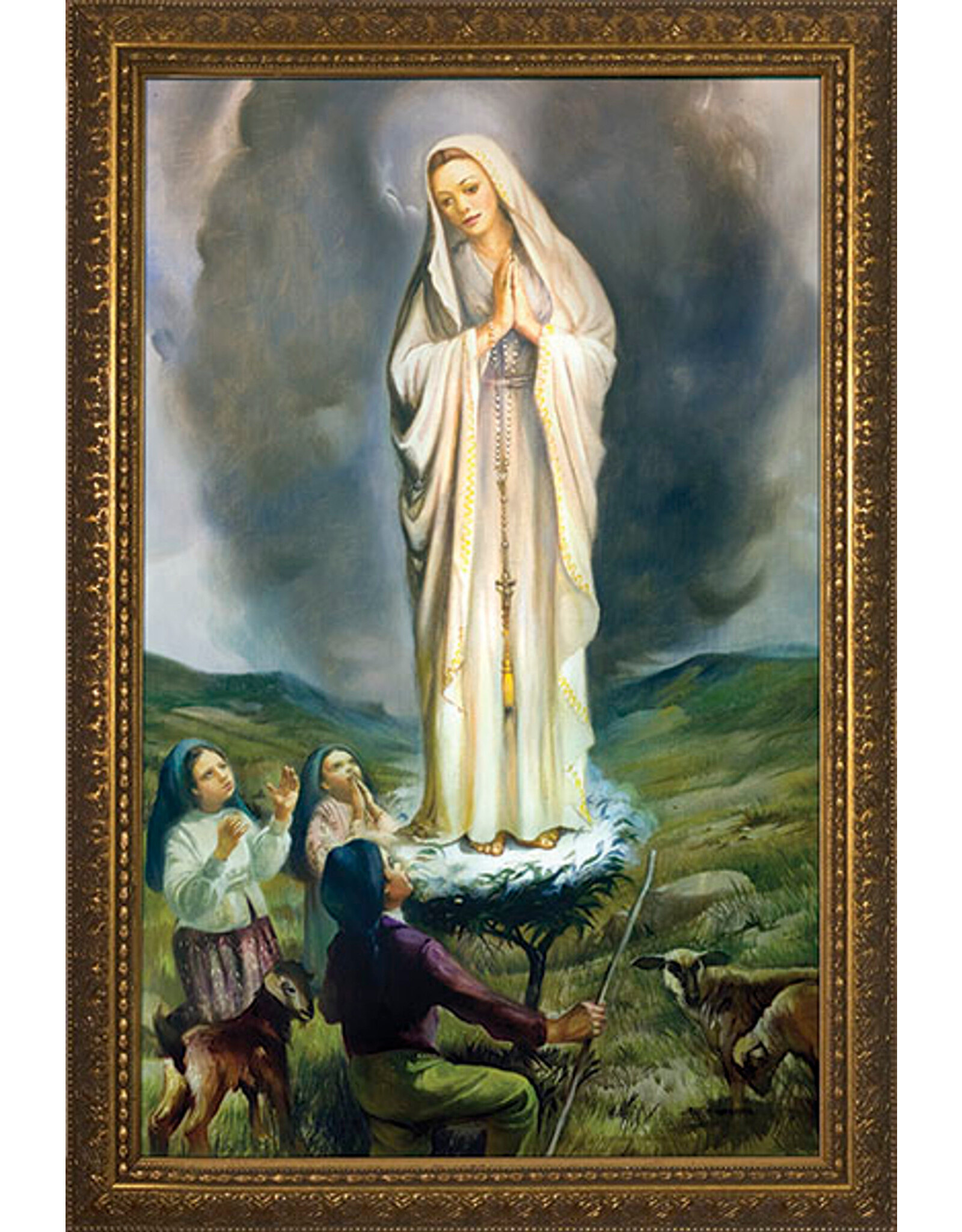 Nelson Art Our Lady of Fatima Framed Art Picture 12x18