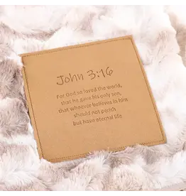 Swanson Fluffy Throw Blanket - John 3:16