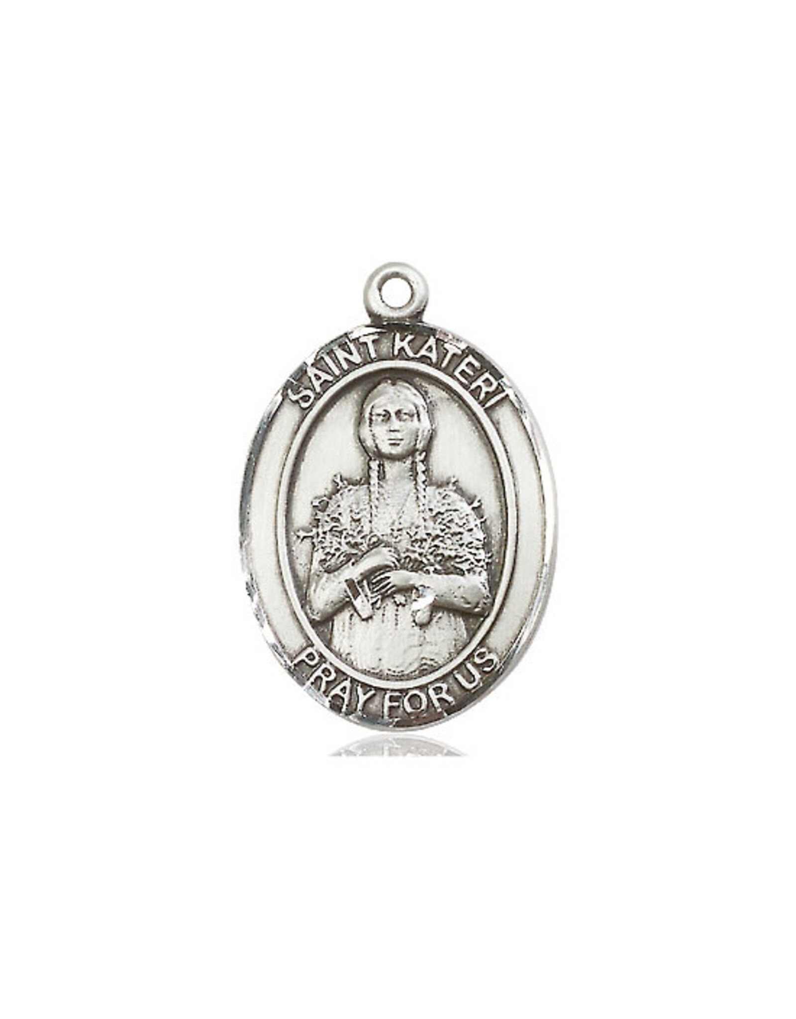 Bliss St. Kateri Medal, Sterling Silver