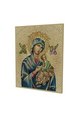 Hirten Wood Gold Foil Mosaic Plaque