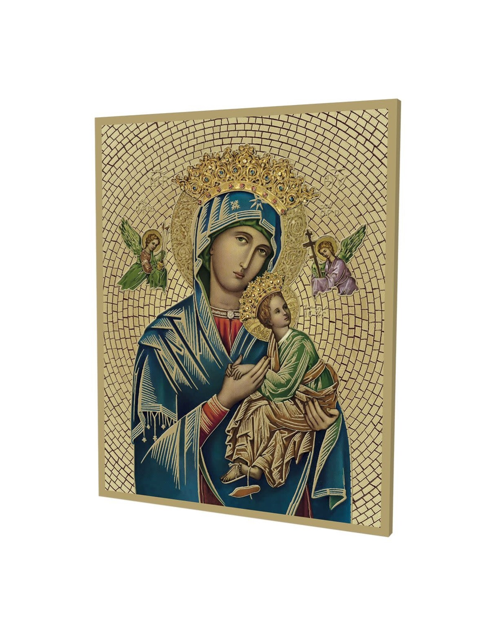 Hirten Wood Gold Foil Mosaic Plaque