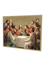 Hirten Wood Gold Foil Mosaic Plaque