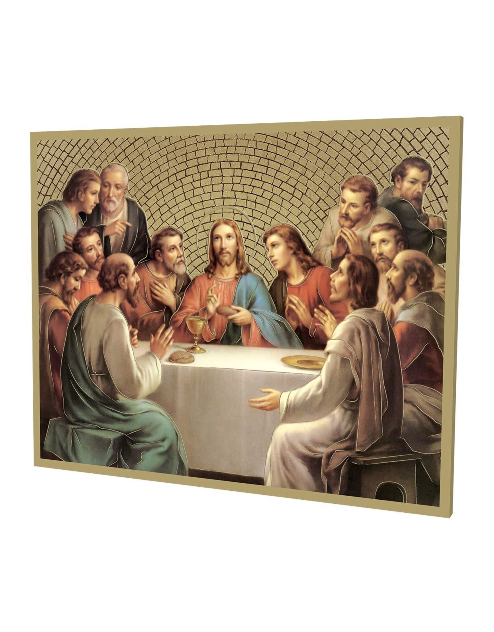 Hirten Wood Gold Foil Mosaic Plaque