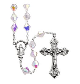 Hirten Rosary - Crystal Aurora Borealis Beads