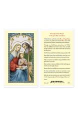 Hirten Holy Card, Laminated - Grandparents Prayer to Sts. Joachim & Anne