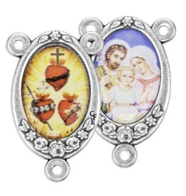 Hirten Rosary Centerpiece - Three Hearts