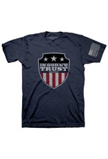 Hold Fast Adult Shirt - In God We Trust Shield