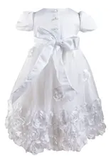 Angeline Kids Baptism (Christening) Gown - Girl, Bow Dress with Bonnet
