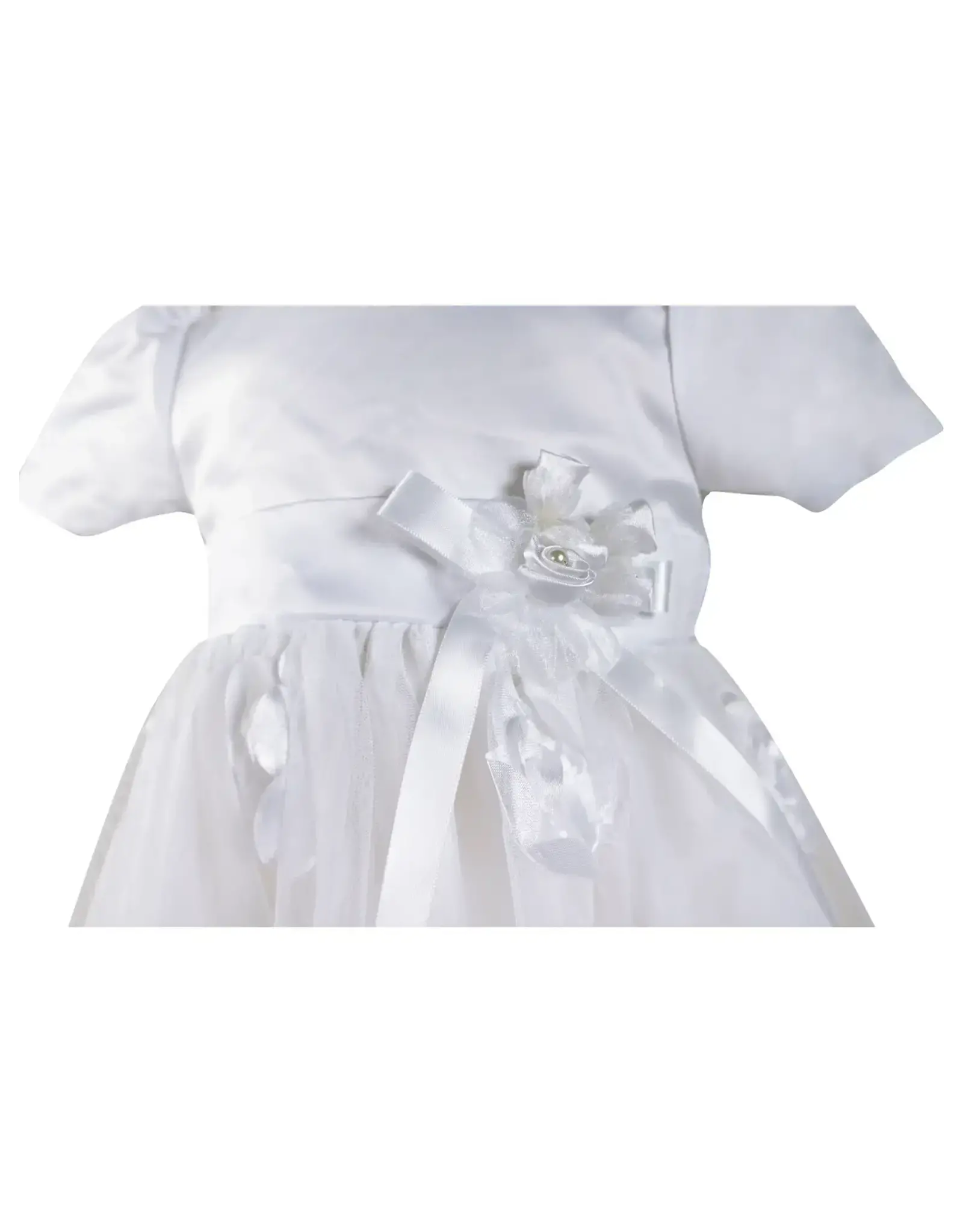 Angeline Kids Baptism (Christening) Gown - Girl, Bow Dress with Bonnet