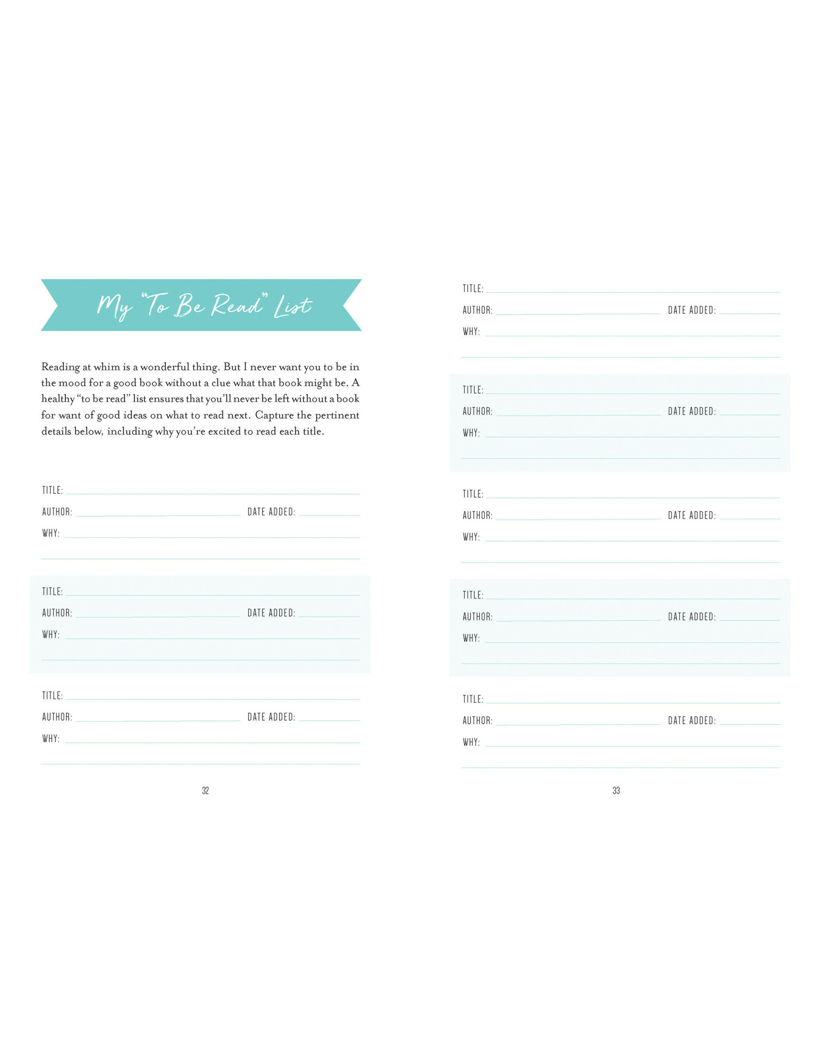 Harvest House My Reading Life: Book Journal