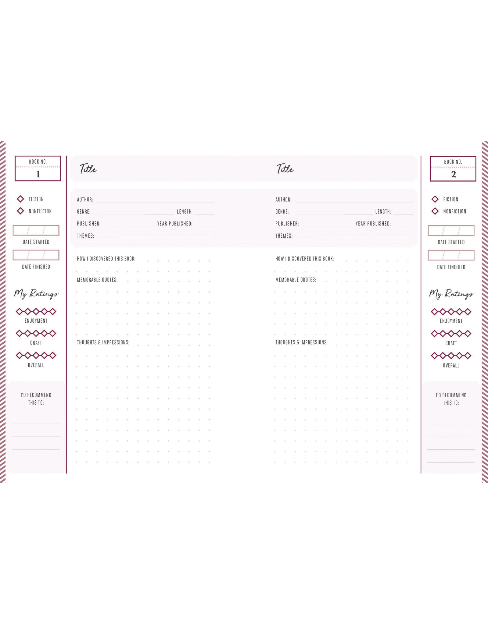 Harvest House My Reading Life: Book Journal