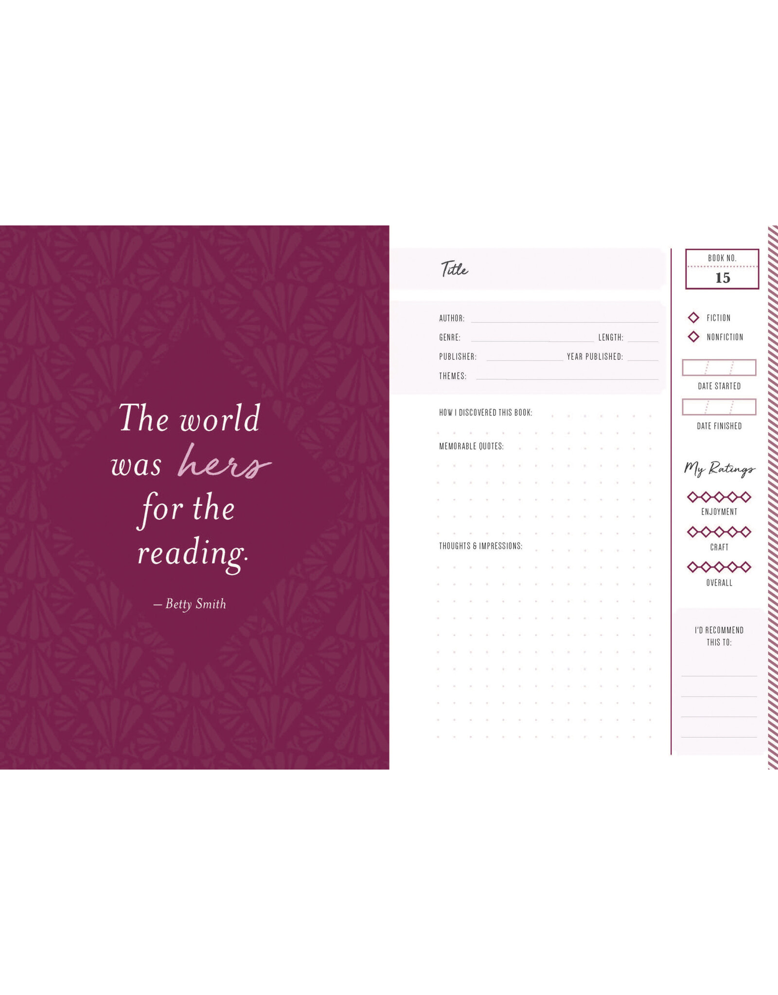 Harvest House My Reading Life: Book Journal