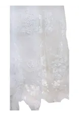 Angeline Kids Baptism (Christening) Gown - Girl, Flower Accent Bow Dress with Bonnet