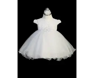 sage green elegant dresses Elegant Lace Christening & Baptism Gown with Bonnet – Carriage Boutique