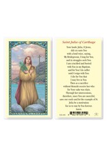 Hirten Holy Card, Laminated - St. Julia