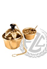 Ziegler Censer & Boat with Spoon - Brass, High Polish