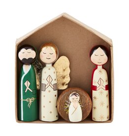 Mud Pie Nativity Peg Set