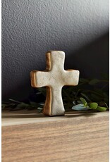 Mud Pie Gold Concrete Cross