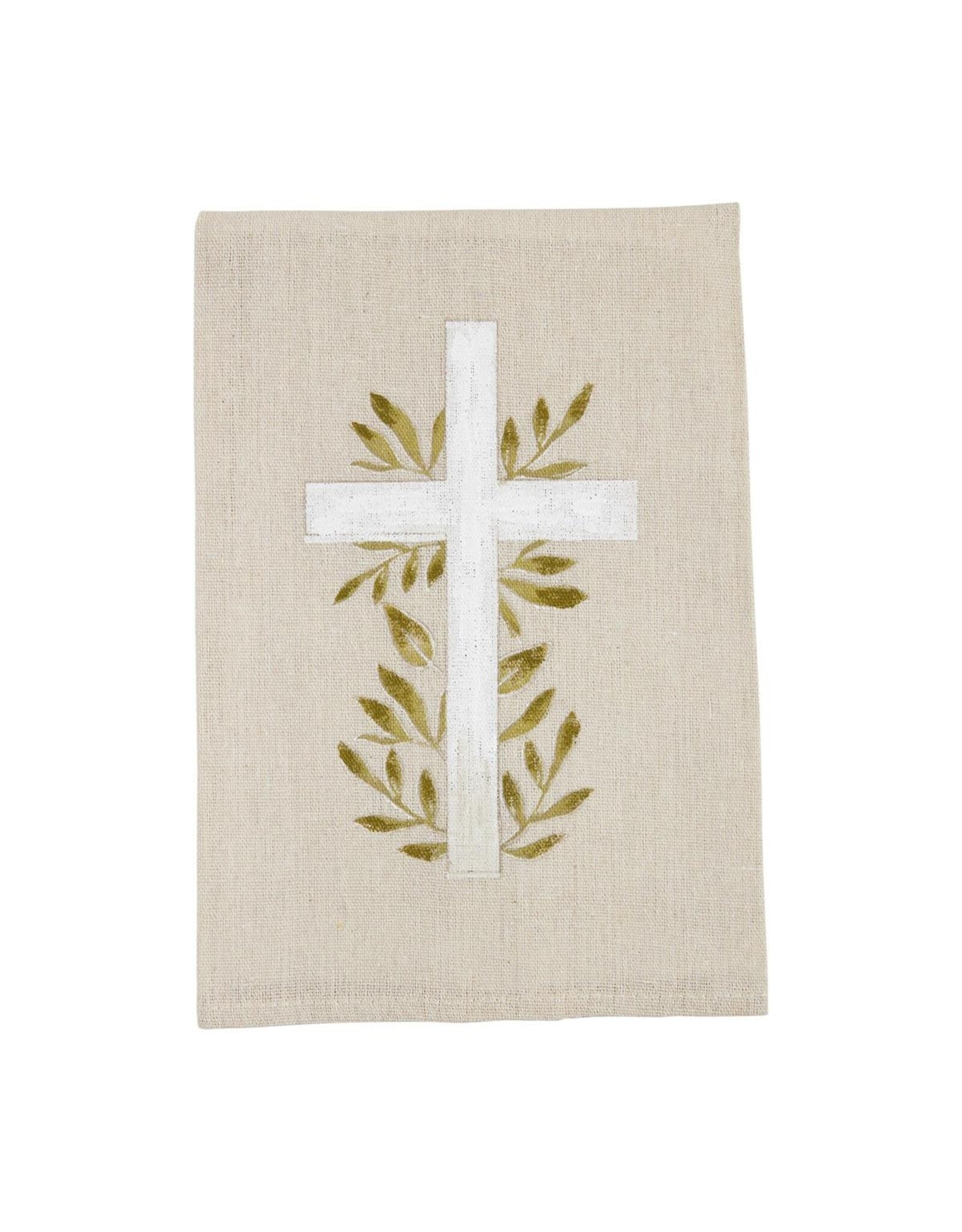 Mud Pie Tea Towel - Cross