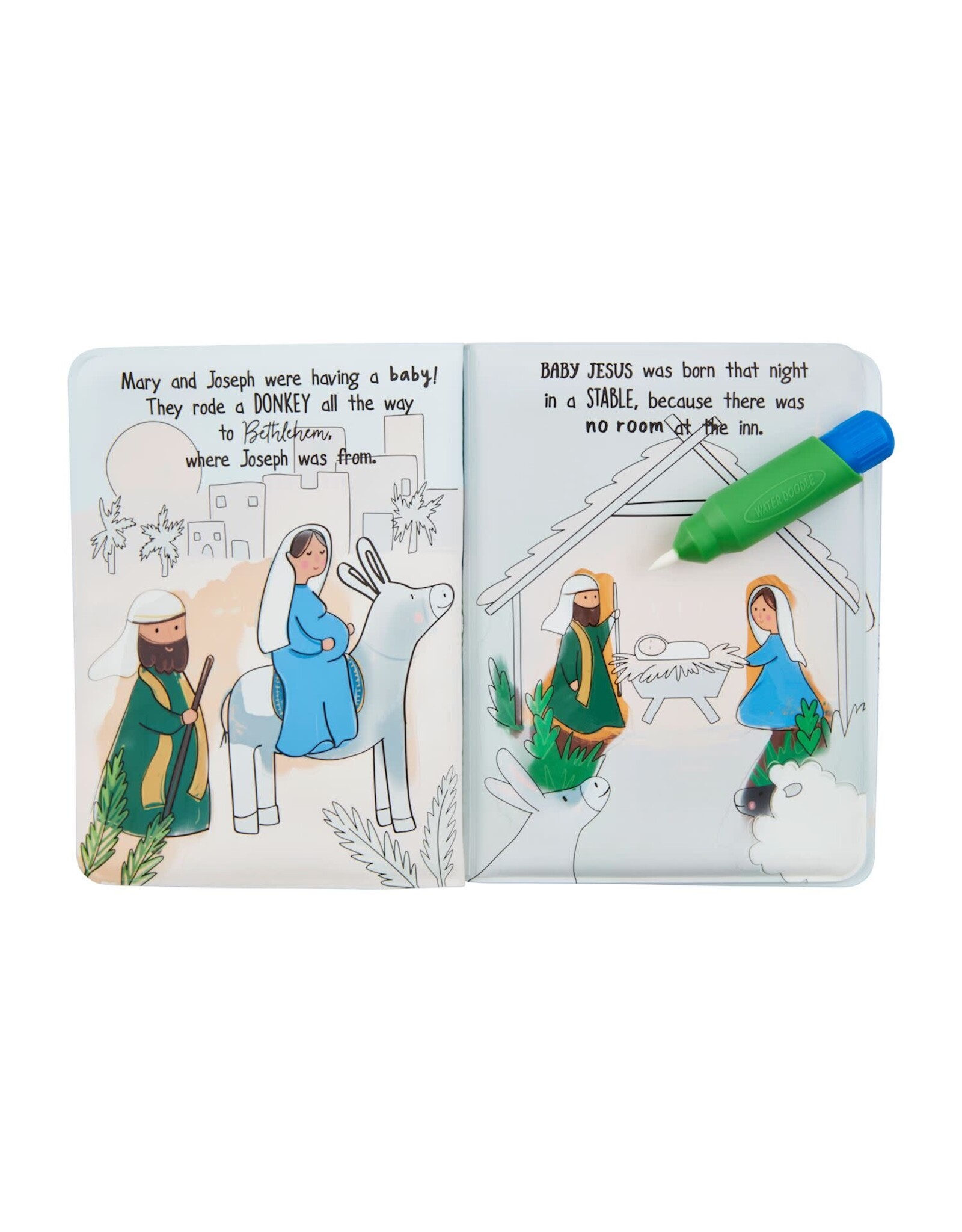 Mud Pie Nativity Water Color Wizard Book