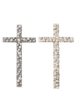 Mud Pie Wood & Wire Pearl Cross