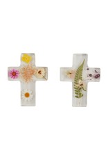 Mud Pie Dried Flower Cross,