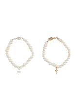 Mud Pie Petite Cross Bracelet,