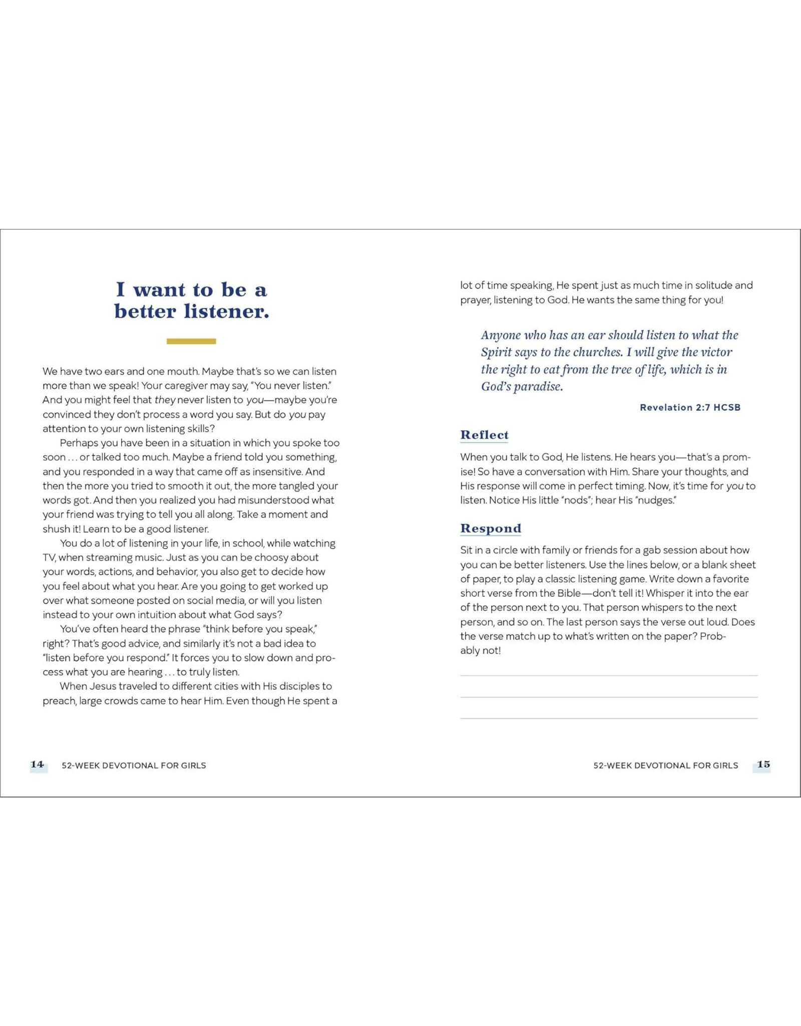 Callisto Kids 52-Week Devotional for Girls: Prayers for Growth & Inspiration