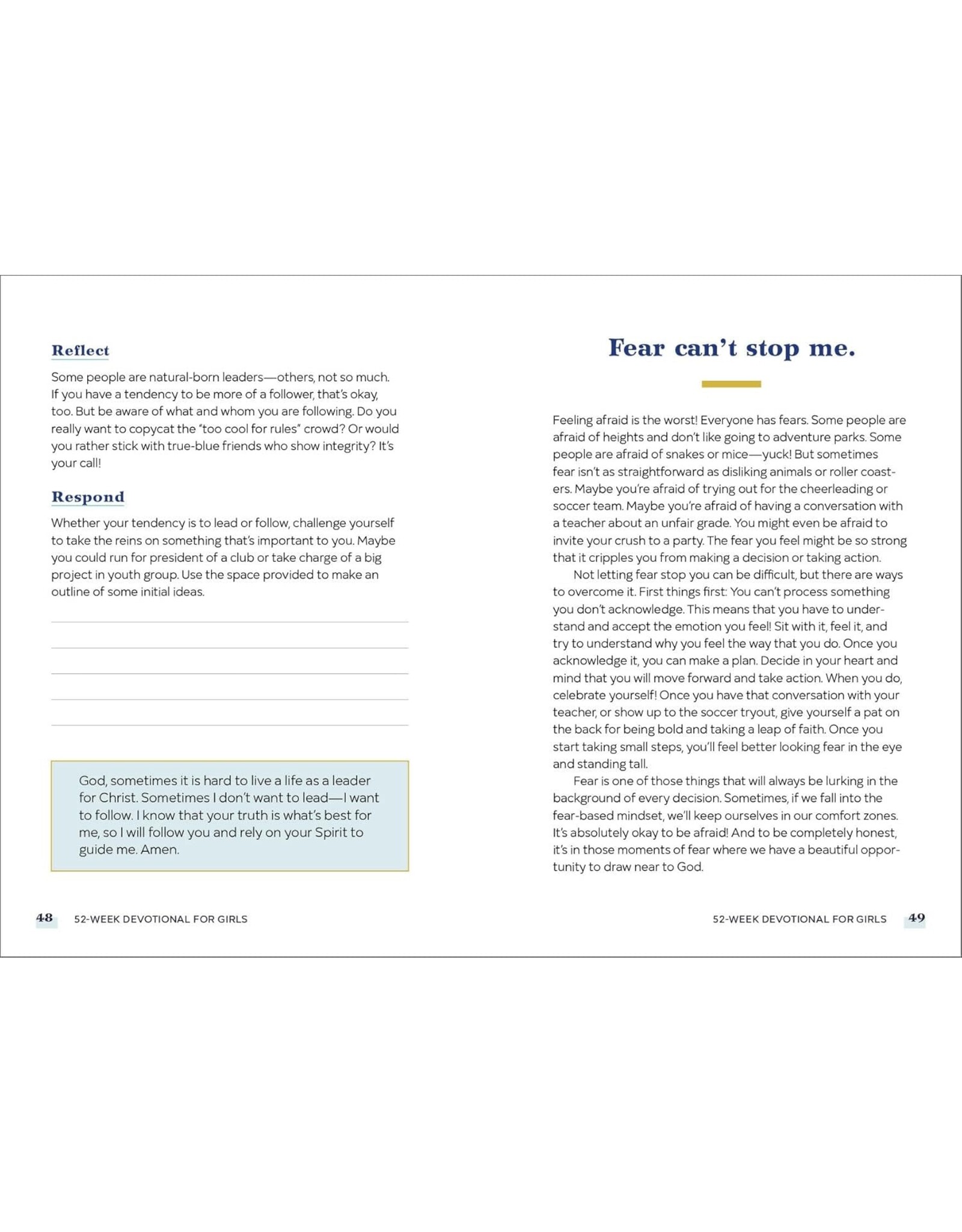 Callisto Kids 52-Week Devotional for Girls: Prayers for Growth & Inspiration