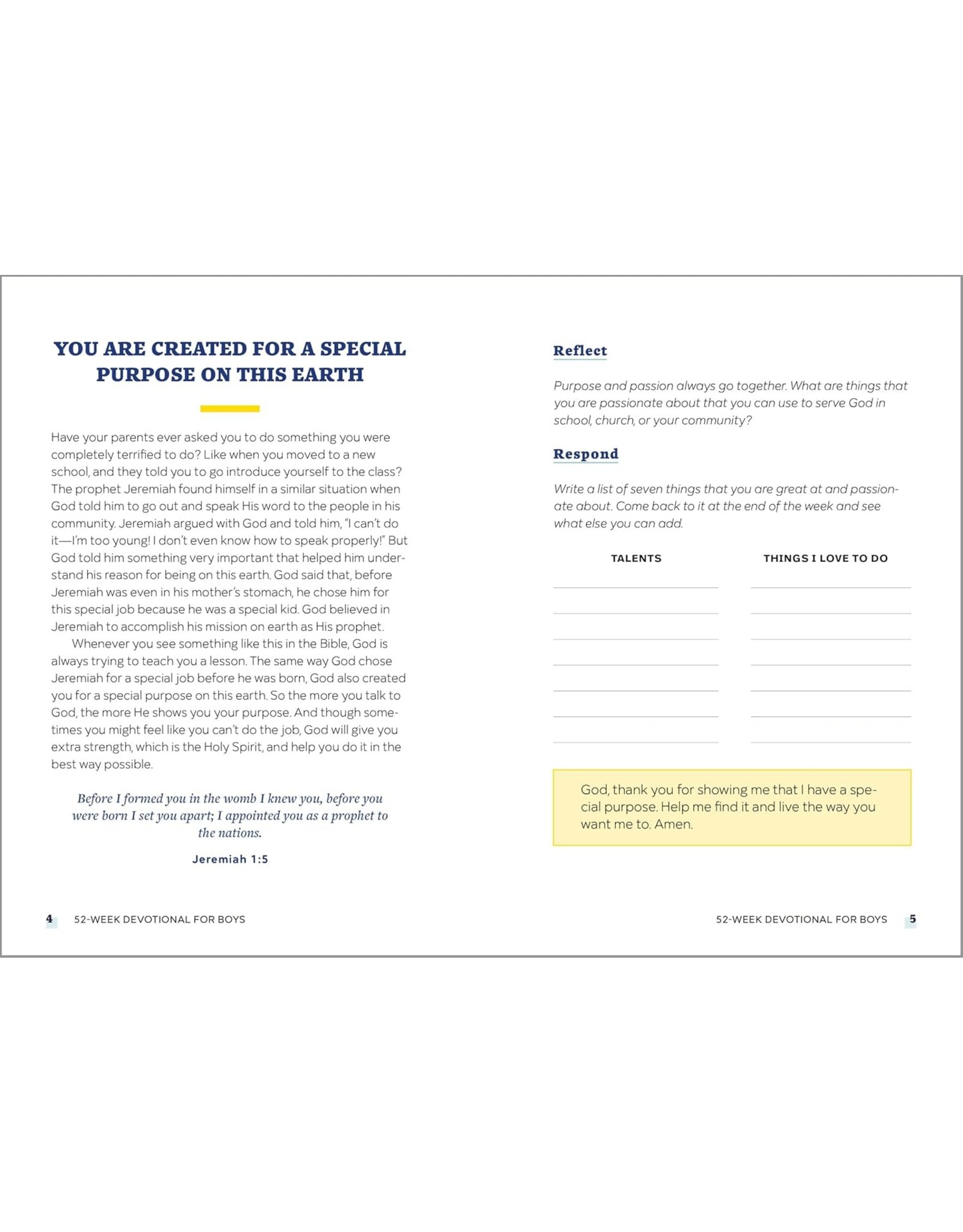 Callisto Kids 52-Week Devotional for Boys: Prayers for Growth & Inspiration