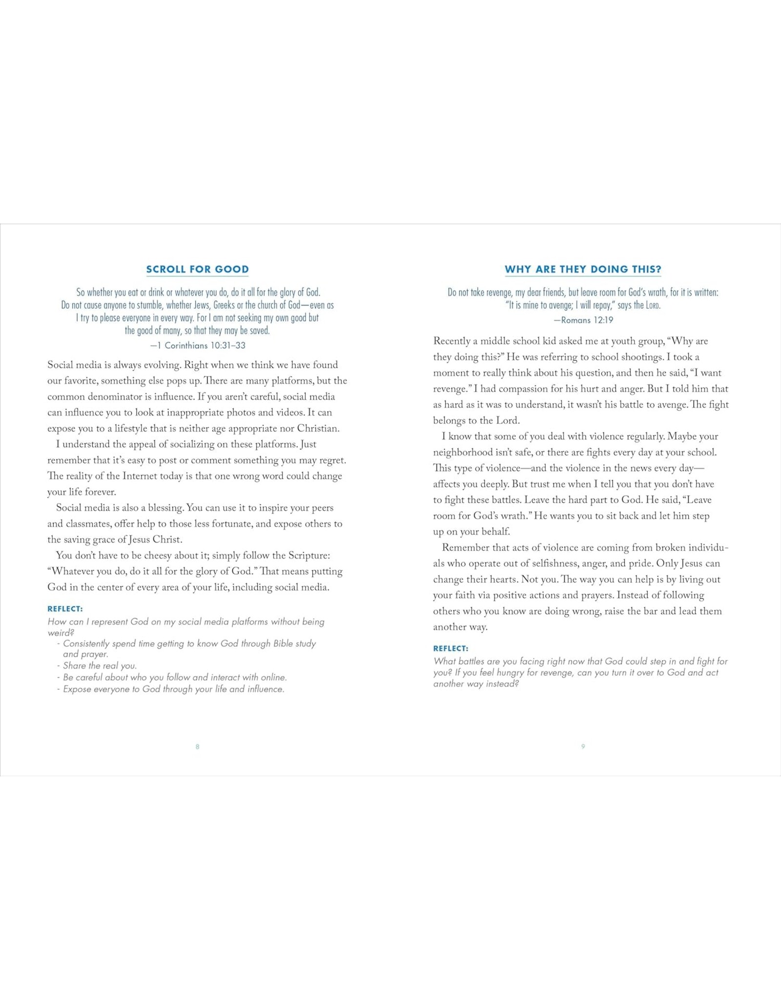 Callisto Teens Walk in Faith: 5-Minute Devotions for Teen Guys