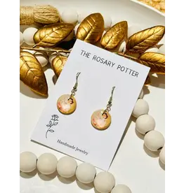 The Rosary Potter Earrings - St. Gianna Beretta Molla, Handmade