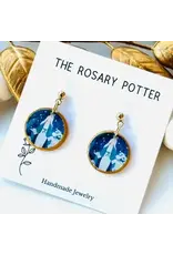 The Rosary Potter Earrings - Stella Maris, Handmade