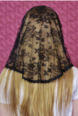 Veils by Lily Veil - Black Lace Mantilla