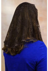 Veils by Lily Veil - Brown Lace Mantilla