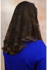 Veils by Lily Veil - Brown Lace Mantilla
